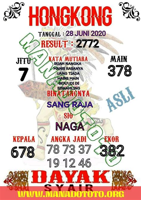 hk keluar hari ini.